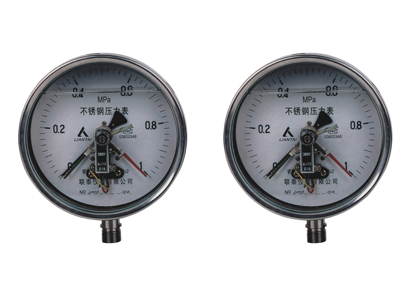 YXC-100-BF磁助电接点不锈钢压力表